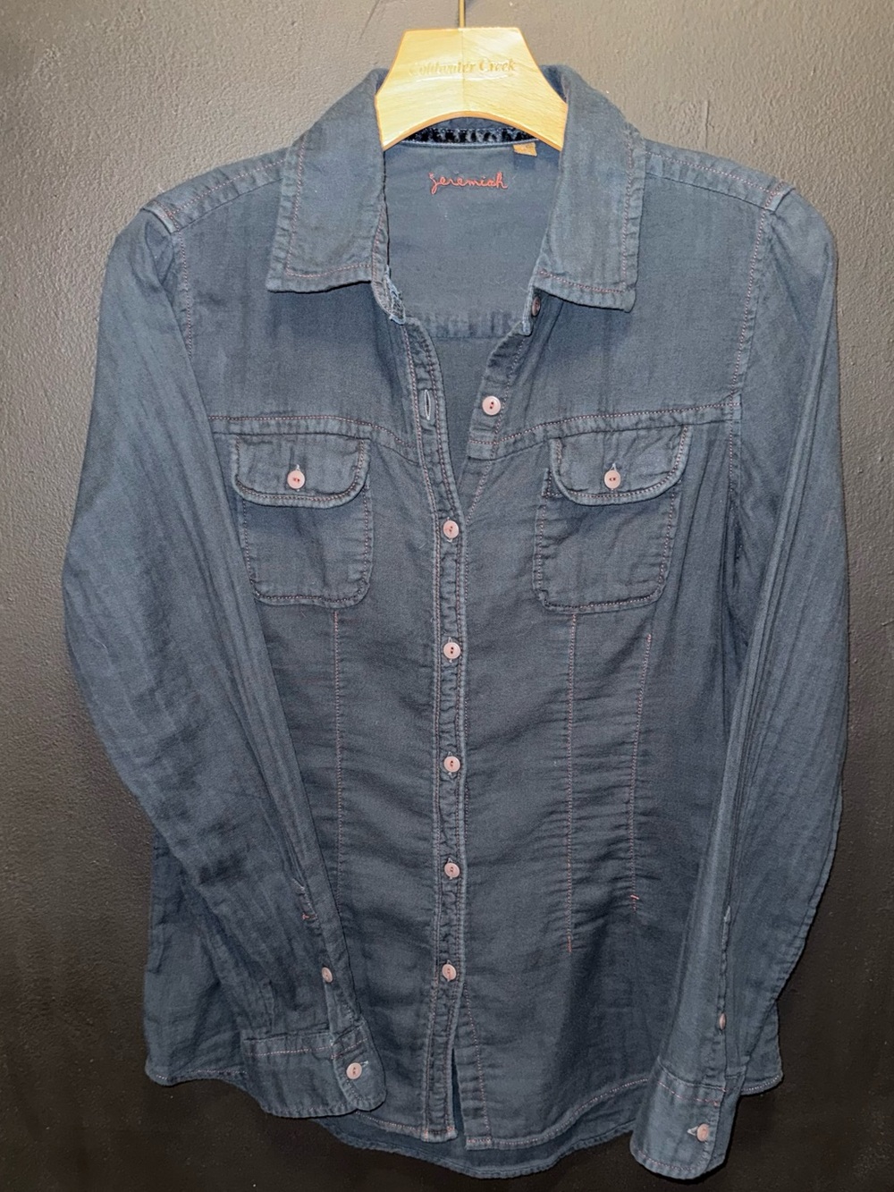 Jeremiah Denim-Style Button Down Shirt, 100% Cotton